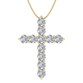 Pikkukuva 5 / 7: Stilrent Exklusivt Kors Halsband Hög Kvalitet Silver