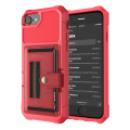 Miniatyrbilde 1 av 11: iPhone 6/6S - Effektfullt Elegant Skal med Kortfack Röd