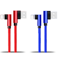 Miniatyrbild 10 av 11: Effektfull Lightning Snabbladdnings Kabel Blå 2 Meter