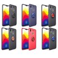 Pikkukuva 5 / 11: Skal med Ringhållare - Samsung Galaxy A40 Svart/Blå