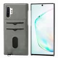 Samsung Galaxy Note10+ - Professionellt Skal med Kortfack LEMAN Grå Grå