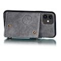 Pikkukuva 10 / 11: iPhone 12 Mini - Stilrent Retro Skal med Korthållare Svart