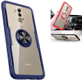 Miniatyrbilde 2 av 9: Stilrent Skal med Ringhållare (NANO) - Huawei Mate 20 Lite Svart/Silver