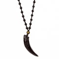 Miniatyrbild 2 av 4: Halsband Obsidian Vargtand Ice Obsidian