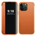 iPhone 13 Pro Max - Fodral med fönster och SIM-hållare Orange