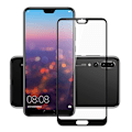Pikkukuva 1 / 3: 2-PACK HuTechs Carbon-Skärmskydd för Huawei P20 Vit