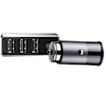 Miniatyrbillede 11 af 11: Baseus Kraftfulla Praktiskt 3-USB Port Billaddare Grå