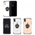 Miniatyrbilde 9 av 11: iPhone X/XS - FLOVEME Stilrent Skal med Ringhållare Silver Silver