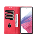 Miniatyrbild 11 av 11: Samsung A54 5G - 3-Kortfack Plånboksfodral Läder i Flera Färger Mörkbrun