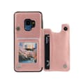 Læderpung med kortholder til Samsung Galaxy S9 Roséguld