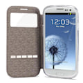 Pikkukuva 3 / 9: Smartfodral med fönster och svarsfunktion till Galaxy S4 MINI Rosa