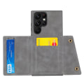 Miniatyrbilde 8 av 11: Samsung Galaxy S24 Ultra -  Lyxigt PC-läder retro flip-fodral i plånboksstil Black