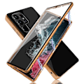 Pikkukuva 5 / 11: Samsung Galaxy S23 Ultra - Magnetiskt Dubbelsidigt Skyddsfodral Lila