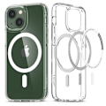 Pikkukuva 7 / 11: Magnetiskt skyddsskal med trådlös laddning för iPhone 13 mini Transparent
