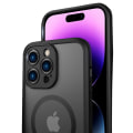 Miniatyrbilde 5 av 11: iPhone 15 Pro Max - Kraftfullt Magnetiskt Fodral med Matt Hudkänsla Black