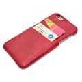 Elegant Skal med kortfack för iPhone 6/6S Röd Röd