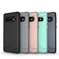 Pikkukuva 2 / 11: Samsung Galaxy S10 Plus - Skyddande Jensen Skal med Kortfack Grå