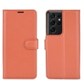 Pikkukuva 2 / 11: Samsung Galaxy S21 Ultra - Skyddande Stilrent Plånboksfodral Blå