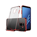 Miniatyrbillede 1 af 11: Samsung Galaxy A6 Plus - Electro-Plated Skal av Silikon Röd