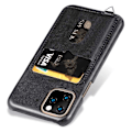 Miniatyrbild 10 av 11: iPhone 11 Pro Max - Elegant Smart Skal med Korthållare Svart