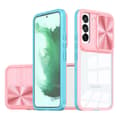 Samsung Galaxy S23 Plus - Stötdämpande Kameraskydd Skal Rosa/Grön