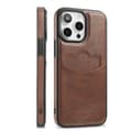 iPhone 12 / 12 Pro - Slimmat kortfodral i stilren design Mörkbrun