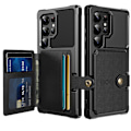 Pikkukuva 10 / 11: Samsung Galaxy S24 Ultra - Elegant Plånboksfodral Läder i Snygga Färgval Röd