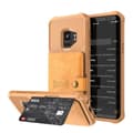 Samsung Galaxy S9 - Robust Skal med Kortfack Brun Brun