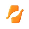 1-Par Bløde Anti-Slip Silikon Brillekroge Orange