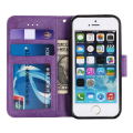 Miniatyrbild 3 av 9: iPhone 6/6S Plus - Fodral med Smartfunktion (LEMAN) Marinblå