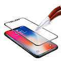 Pikkukuva 3 / 11: iPhone 11 (HuTechs) Carbon-Sk�rmskydd 10-PACK Svart