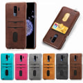 Pikkukuva 2 / 9: NYHET! Skal med Korth�llare - Samsung Galaxy S9+ (Vintage-Mark) Ljusbrun