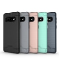 Miniatyrbillede 3 af 11: Elegant Smart Skal med Kortfack - Samsung Galaxy S10 Plus Grå