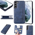 Miniatyrbilde 1 av 10: Samsung Galaxy S23 - Eksklusivt Hanman-deksel med kortholder Mörkblå