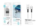 Snabbladdare USB Kabel 1,2 meter 2,4A Lightning iPhone Silver/Vit