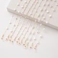Pikkukuva 10 / 10: Exklusivt Stilsäkert Pärlor Glasögon Snöre Senilsnöre Pearl+Copper