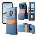 Pikkukuva 1 / 11: Samsung Galaxy S9 - NKOBEE Läderskal med Plånbok/Kortfack Blå