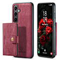 Pikkukuva 11 / 11: Samsung Galaxy S25 - Funktionellt skal med magnetisk korthållare Röd