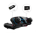 Miniatyrbild 10 av 11: Bluetooth 5.0 FM Transmitter Modulator Stereo Svart Svart