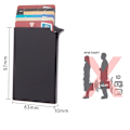 Miniatyrbild 10 av 11: Stilren Smidig RFID-Skydd Korthållare Grå