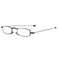 Miniatyrbillede 3 af 11: Hopfällbara Läsglasögon Unisex Black +2.5