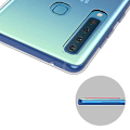 Pikkukuva 2 / 9: Samsung Galaxy A9 2018 - Stötdämpande Silikonskal Transparent/Genomskinlig