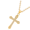 Pikkukuva 4 / 8: Stilsäkert Elegant Kors Halsband Guld