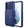 Samsung Galaxy S21 FE - Elegantti kuori korttipidikkeellä Blå
