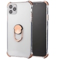 Pikkukuva 9 / 11: iPhone 11 Pro - Praktiskt Skyddsskal med Ringhållare Roséguld