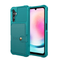 Pikkukuva 1 / 11: Samsung Galaxy A14 5G - Exklusivt Skyddande Skal med Kortfack Grön
