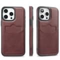 iPhone 14 Pro LEMAN Fodral - Slimmad Elegans Vinröd