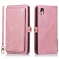 iPhone XR - Stilsäkert Dubbelfunktions Plånboksfodral Roséguld