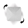 Miniatyrbillede 8 af 11: Ångestdämpande Anti-Stress Flipo Fidget Toy Silver Hexagon