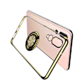 Miniatyrbillede 2 af 11: Huawei P20 - Stilrent Silikonskal med Ringhållare Svart